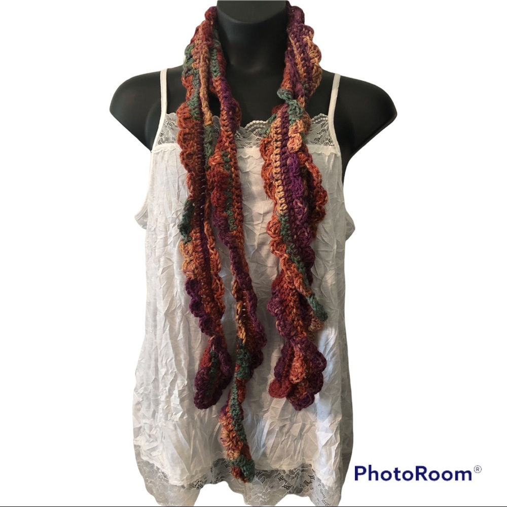 New! Handmade Crocheted Scarf